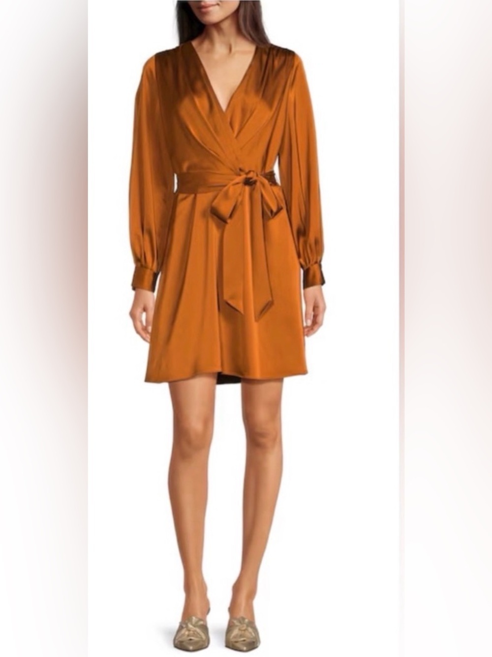 Paige Satin Honey Dress